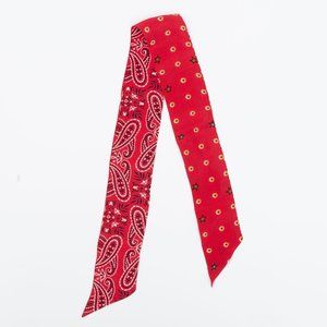 Madewell Silk Skinny Bandana, Americana Red